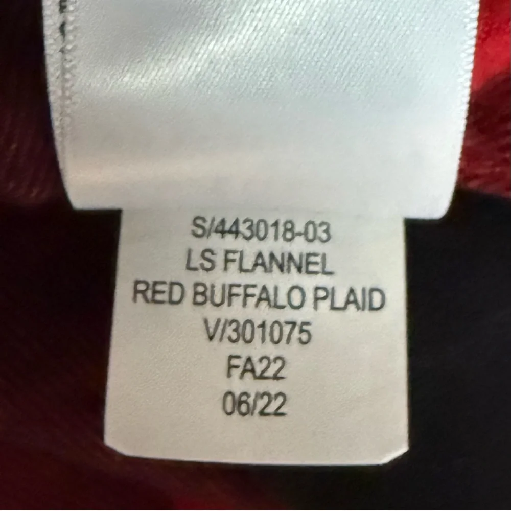 NWT Gap Kids Flannel LS Shirt 100% Organic Cotton Red Buffalo Plaid Sz XXL 14/16